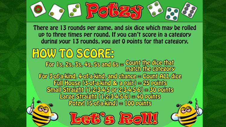 Potzy Free Dice Game