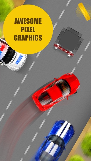 Pixel Traffic - best one tap 8 bit style gameのおすすめ画像3