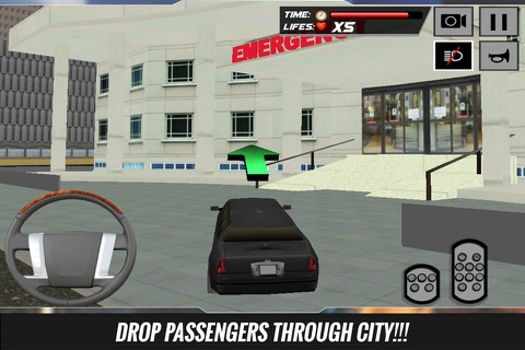 Limousine Car Driver Simulator 3D – Drive the luxury limo & take the vip guests on city tour screenshot 3