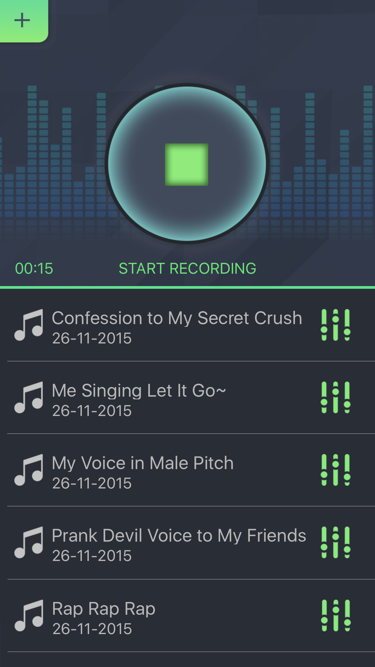Simple Voice Changer - Sound Recorder Editor with Male Female Audio Effects for Singing