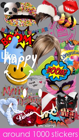 Emoji Stickers Camera (Photo Effects + Camera + Stickers + Emoji + Fun Words Meme)のおすすめ画像2