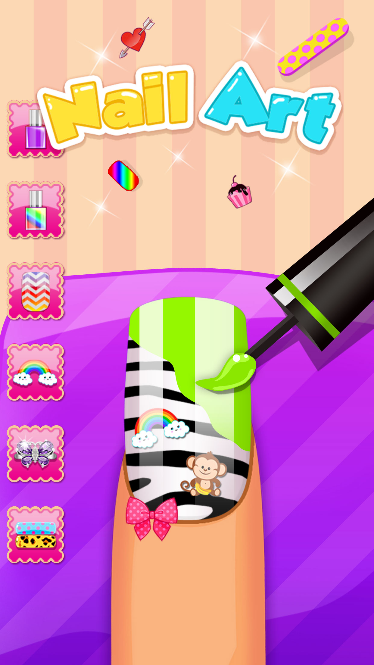 Nail Party Makeover and Nail Salon - girls game screenshot 3
