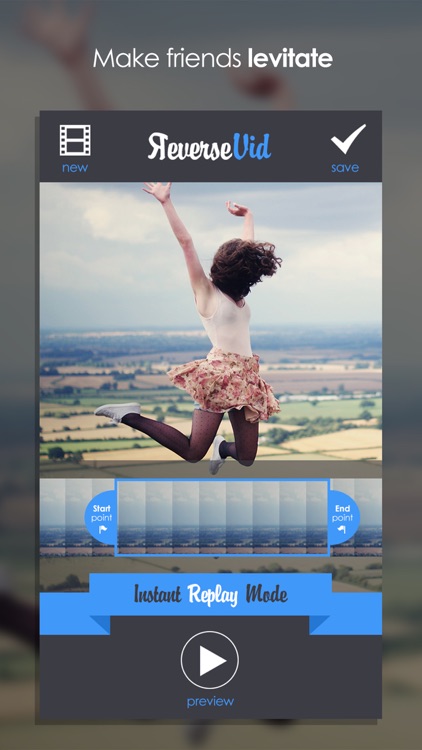 Reverse Vid + Backward Playing Video Rewinder for Vine and Instagram