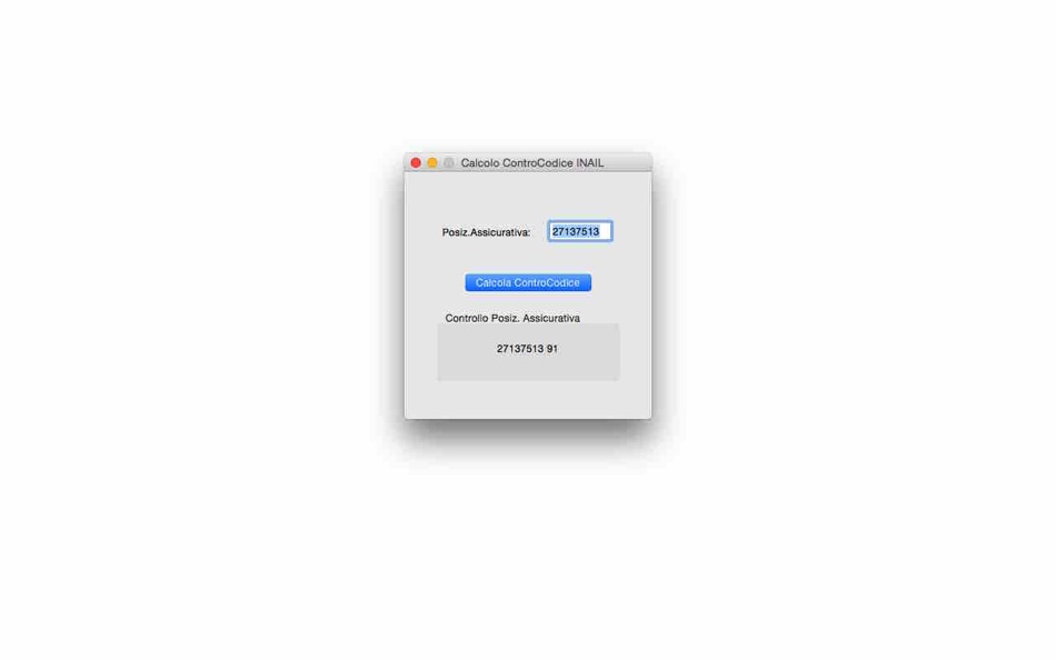 Calcolo ControCodice INAIL - 1.2.1 - (macOS)