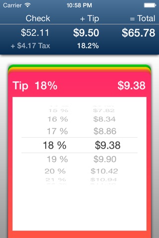 Clear Tip Calculator screenshot 3