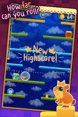 Game screenshot Hamster Roll - Cute Pet in a Running Wheel Platform Game hack