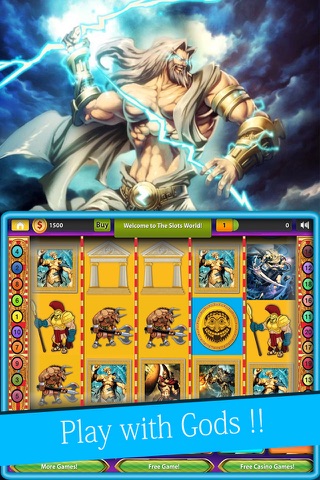``777`` ACE Zeus’ Glorious way Slot Machine - Clash Of Gods & Kings Casino Gambling Games!! screenshot 2