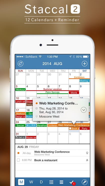 Staccal 2 - Calendars and Reminder