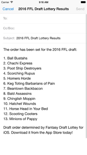 Fantasy Draft Lottery(圖5)-速報App