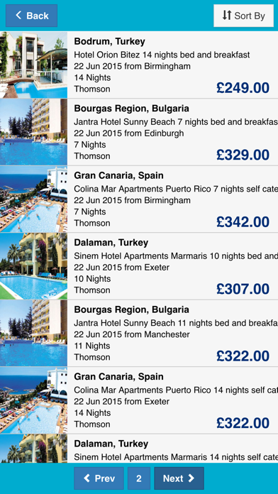Screenshot #2 pour Holiday Search Engine - Vacations, Flights and Holidays Worldwide