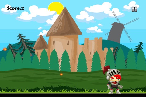 Knights of the Fire War - A Burning Ball Escape Free screenshot 3