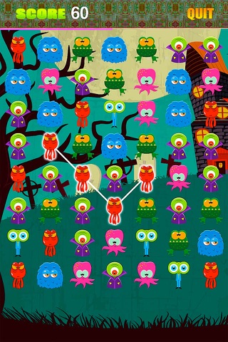 Haunted Combos Scary Monsters Secret Connect Dots Nice Puzzle Game - Free Glow Line FX Button Halloween Maze Prank Special screenshot 2