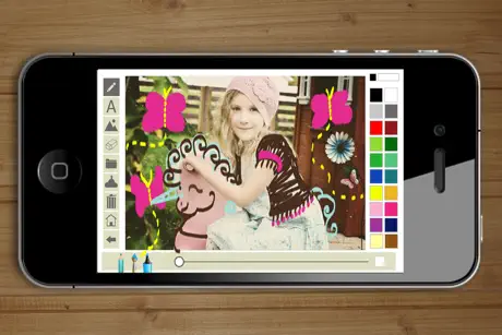 Write and draw in photos