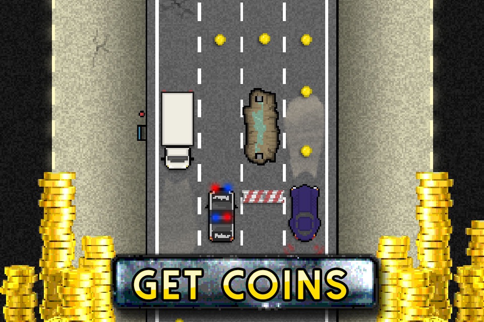 Car Racing Survivor - A Cars Traffic Race to be a Zombie Roadkill and avoid The Police Chase screenshot 2