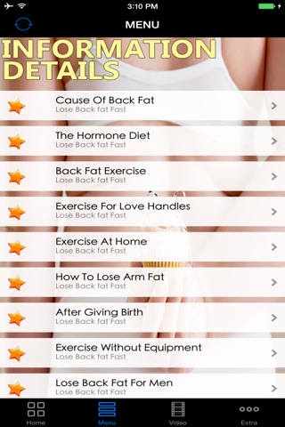 Best Effective Lose Back Fats Workout Diet Guide - Easy Fast Fat Buring Exercise Solutions, Start Today! screenshot 2
