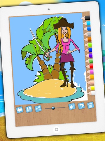 Screenshot #6 pour Peindre des pirates -jeu éducatif de coloriage de pirates pour garçons et filles de 1 à 6 ans