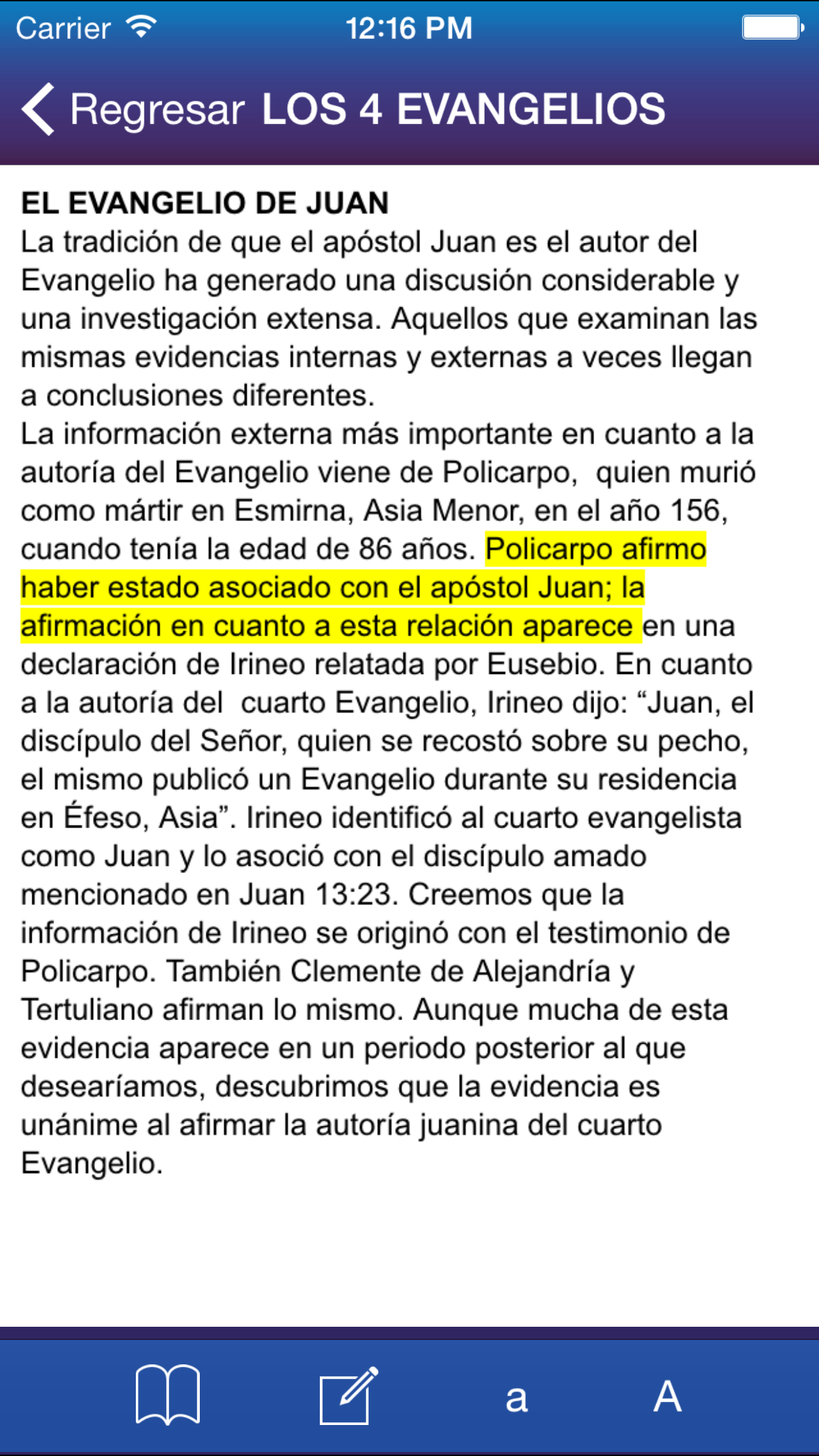 LOS 4 EVANGELIOS