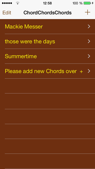 Screenshot #1 pour Chords Chords Chords