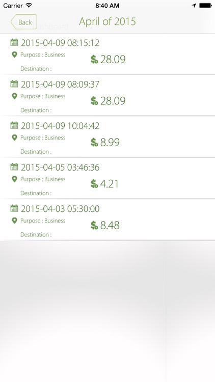 TaxMileage - Track Electronically your Business Trip by GPS, produces a Mile Log for IRS Deduction and Expense Reimbursement report screenshot-3