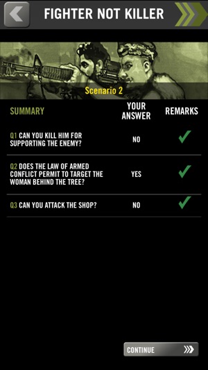 Fighter Not Killer - Test your knowledge of the Rules of War(圖2)-速報App