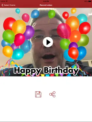 Captura de Pantalla 1 Cumpleaños Feliz Videos - Dobla tu video y felicita a tus amigos iphone