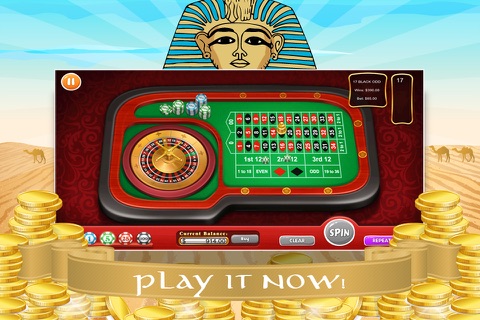 Pharaoh Roulette FREE - Online Vegas Casino-style Deluxe Board screenshot 3