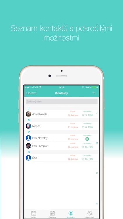 Svátky a narozeniny