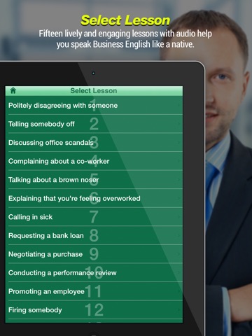 Speak Business English II for iPad screenshot 2