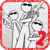 Super Sketchman Hero vs Angry Stickman Pocket Army 2 FREE