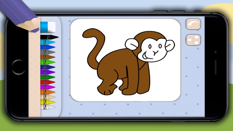 Color zoo and jungle animals - coloring books screenshot-3