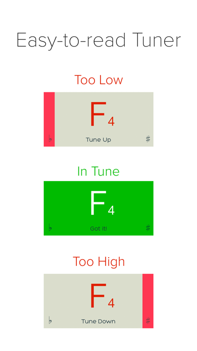 Screenshot #2 pour insTuner Free - Chromatic Tuner