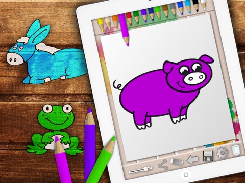 Screenshot #4 pour Livre pour colorier des animaux de la ferme- colorier et peindre des animaux