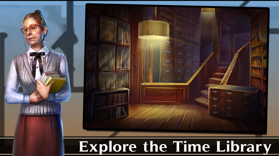 #4. Adventure Escape: Time Library (Time Travel Story and Point and Click Mystery Room Game) (iOS) Bởi: Haiku Games Co