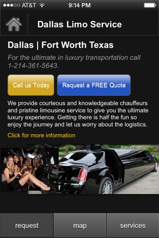 Dallas Limo Service Mobile screenshot 2