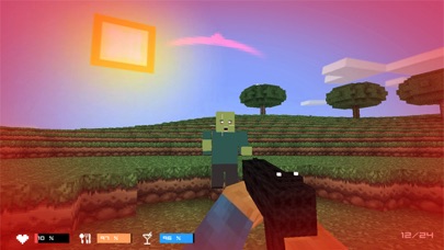 Screenshot #1 pour Cube Gun 3D Zombie Island