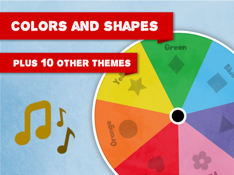 Little Spinner - teaching kids through simple pictures, fun sounds and nursery rhymes iPad screenshot 1 - Education app