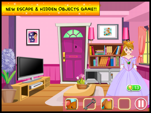 Screenshot #4 pour A Princess Escape Hidden Objects Puzzle - can you escape the room in this dress up doors games for kids girls