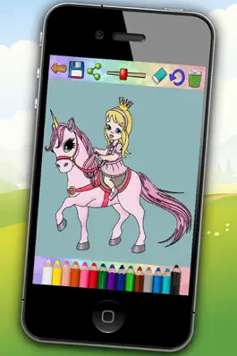 Game screenshot Единороги и пони - рисунки краской и раскраска apk
