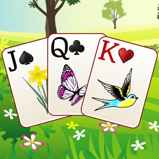 A Spring Seasons Tri Tower Pyramid Solitaire iOS App