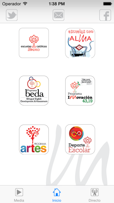 Escuelas Católicas de Madrid app screenshot