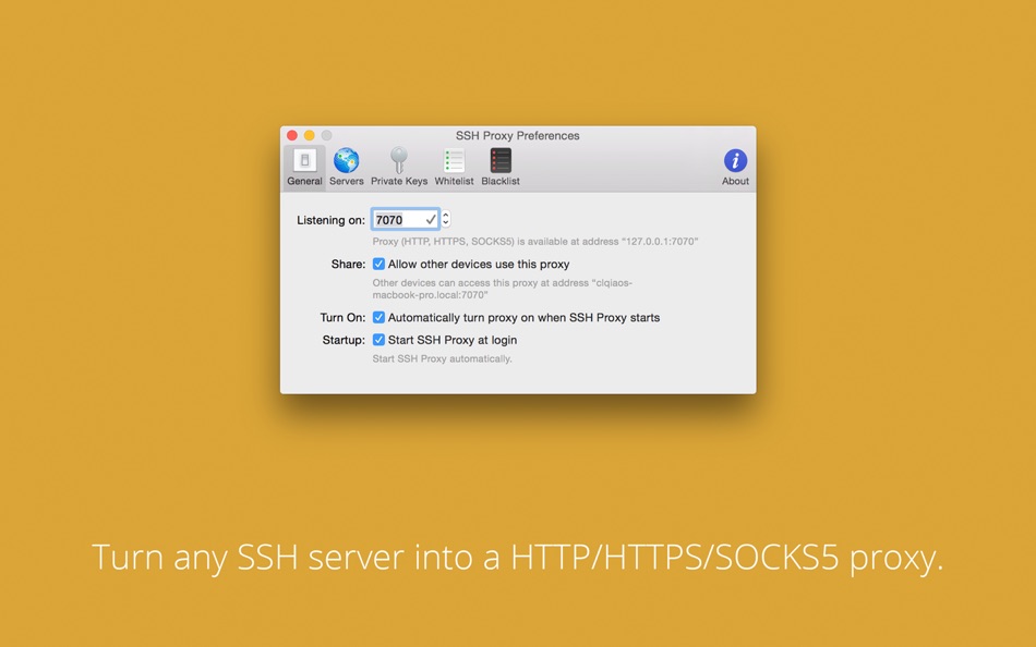 SSH Proxy - 16.03 - (macOS)