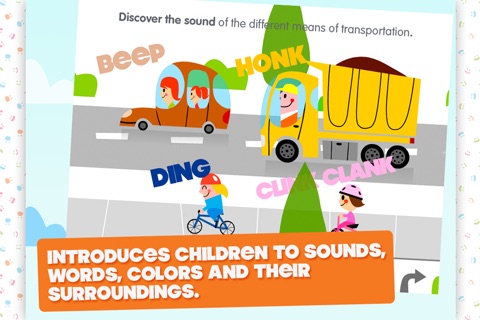 I learn with transportation: Sounds, words, colors, shapes, numbers, languages, and more ... screenshot 4