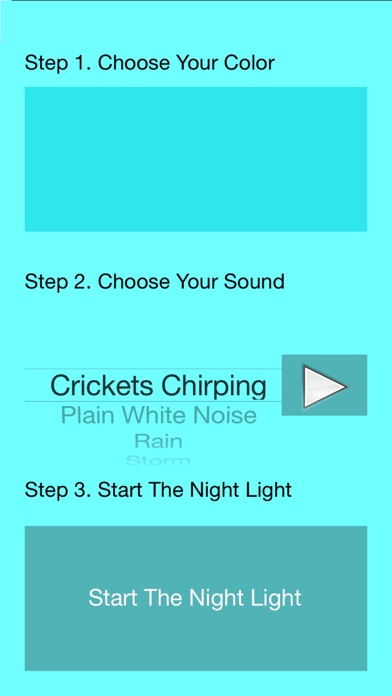 Screenshot #1 pour Pick-A-Color Night Light
