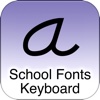 SchoolFonts Keyboard - Lowercase and Uppercase