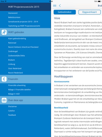MIRT Projectenoverzicht screenshot 2