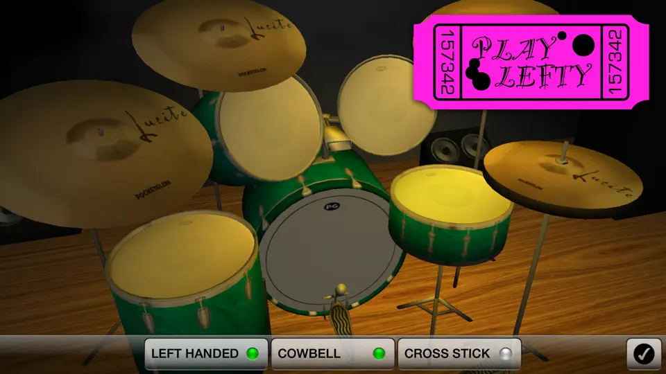 Captura de pantalla de Spotlight Drums ~ The Drum Set Formerly Known As 3D Drum Kit en iPhone 3
