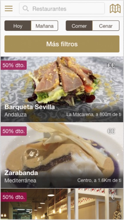 Restaurant50 - reserva en restaurantes recomendados de Sevilla, Madrid, Málaga y Valencia