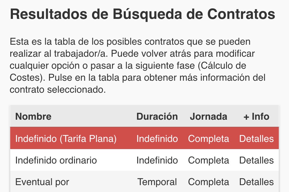 Simulador de contratacion laboral screenshot 3