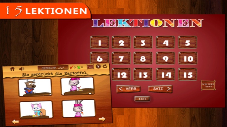 Verben für Kinder- Teil 2- Gratis Animierte Deutsch Sprach-Lern-Lektionen: Animated German language lessons for children screenshot-3