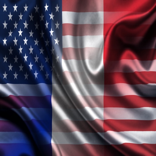 USA France Sentences - English French Audio Sentence Voice Phrases Anglais Français United-States icon